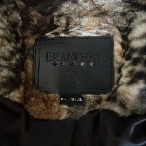 BLANKNYC fur snake print jacket - Picture 5 of 5